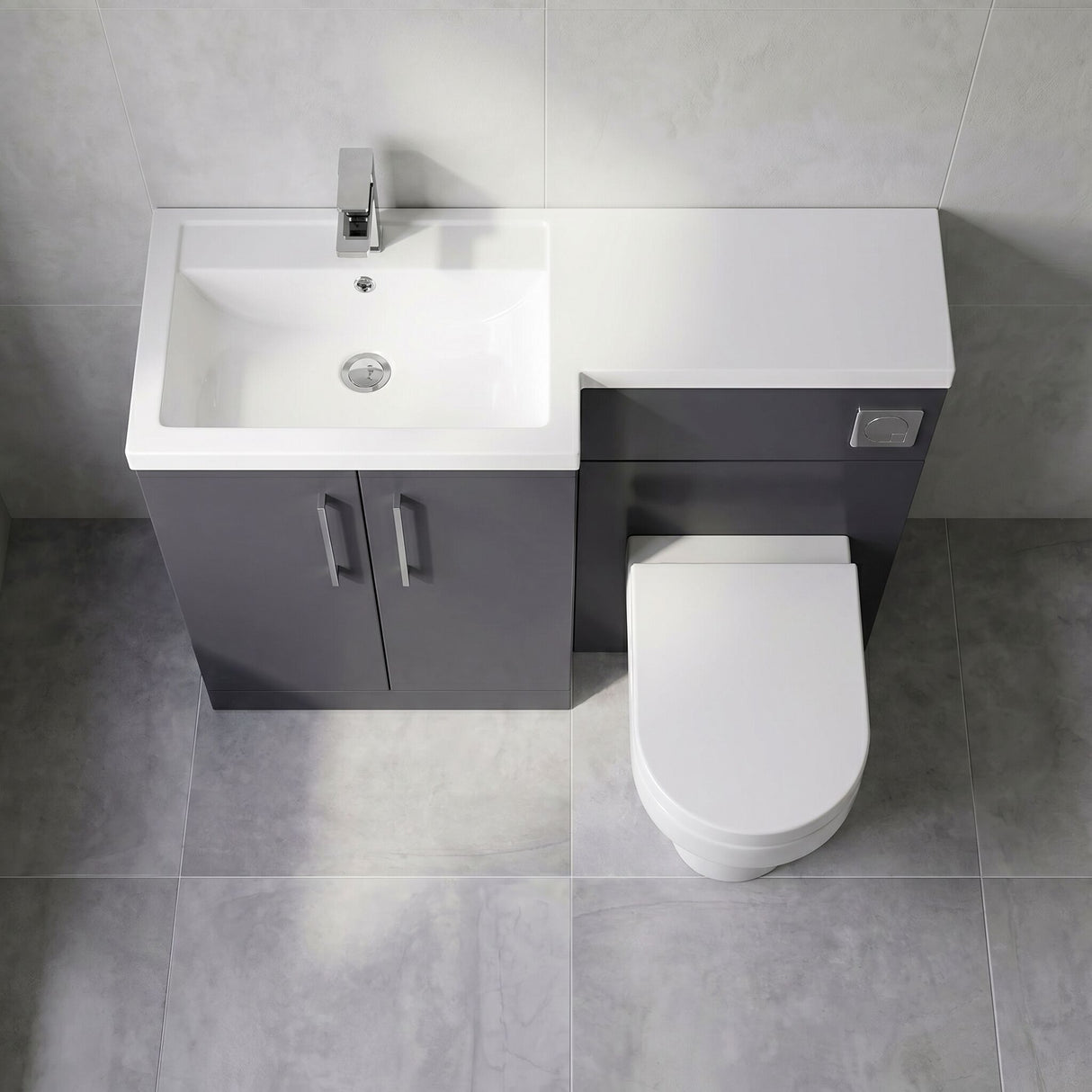 [BFZLE003] Bramshall Vanity Unit Bundle, Choice of Orientation and Colour - Lifestyle 2