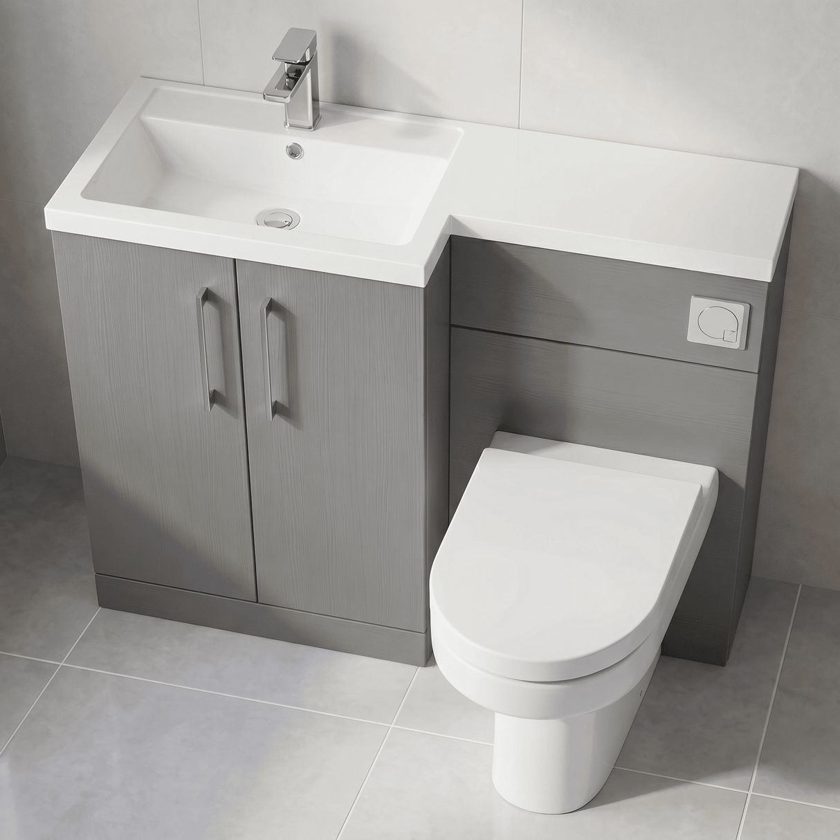 [BFZLE005] Bramshall Vanity Unit Bundle, Choice of Orientation and Colour - Lifestyle 2