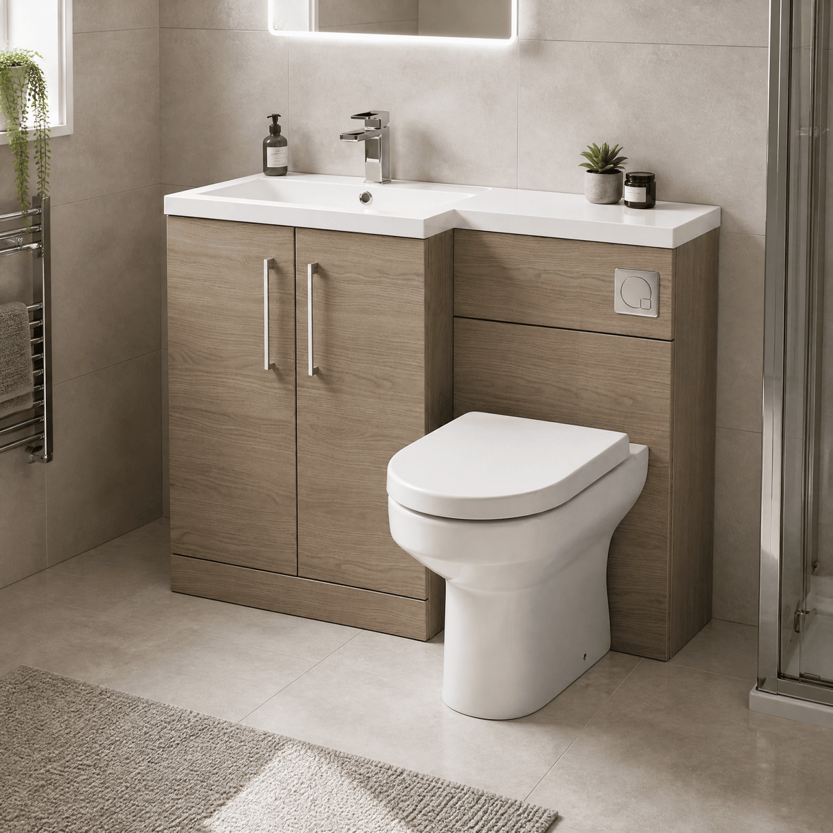 [BFZLE007] Bramshall Vanity Unit Bundle, Choice of Orientation and Colour - Lifestyle 3