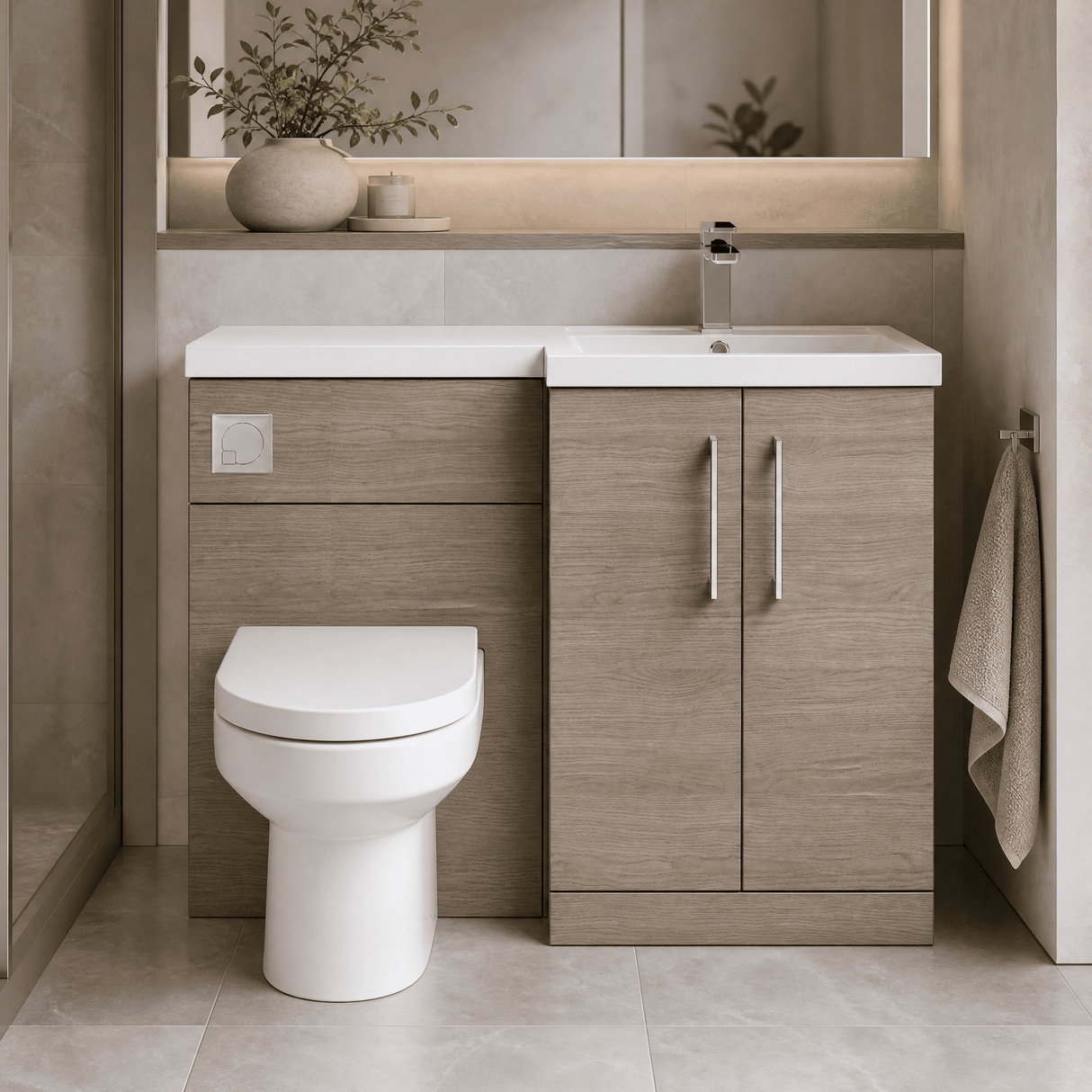 [BFZLE008] Bramshall Vanity Unit Bundle, Choice of Orientation and Colour - Lifestyle 1