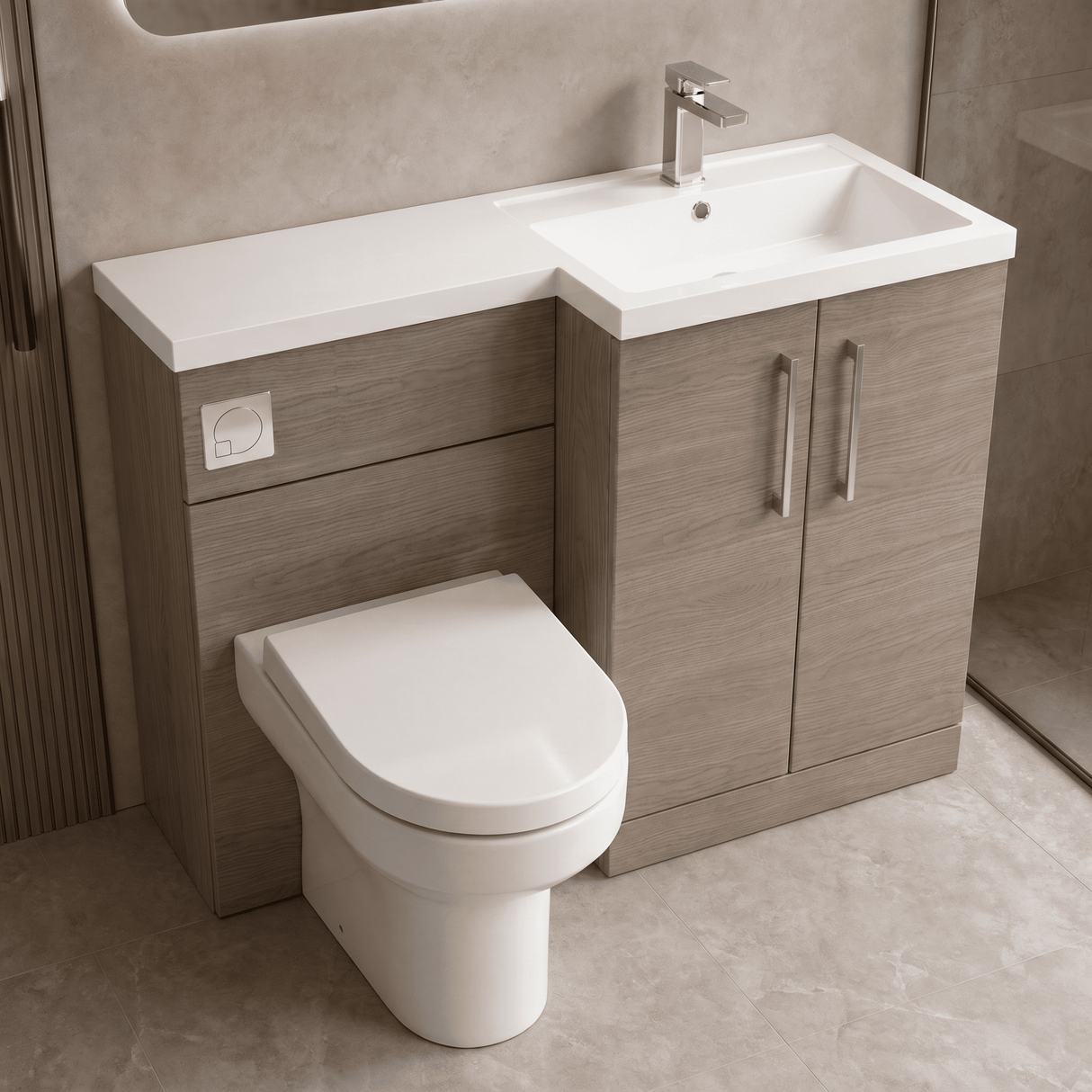[BFZLE008] Bramshall Vanity Unit Bundle, Choice of Orientation and Colour - Lifestyle 2