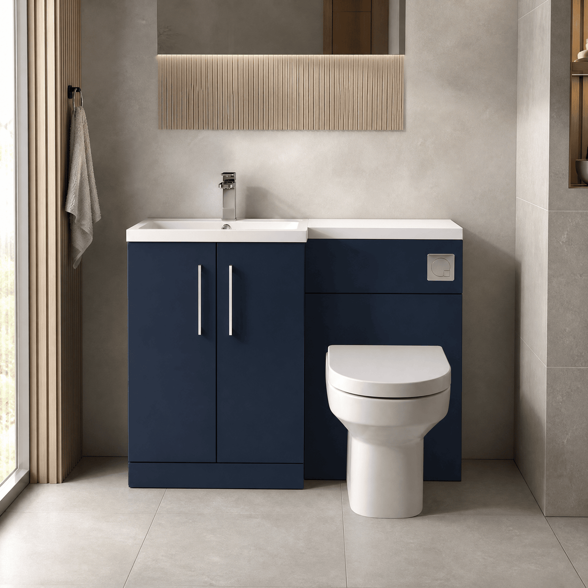 [BFZLE009] Bramshall Vanity Unit Bundle, Choice of Orientation and Colour - Lifestyle 1