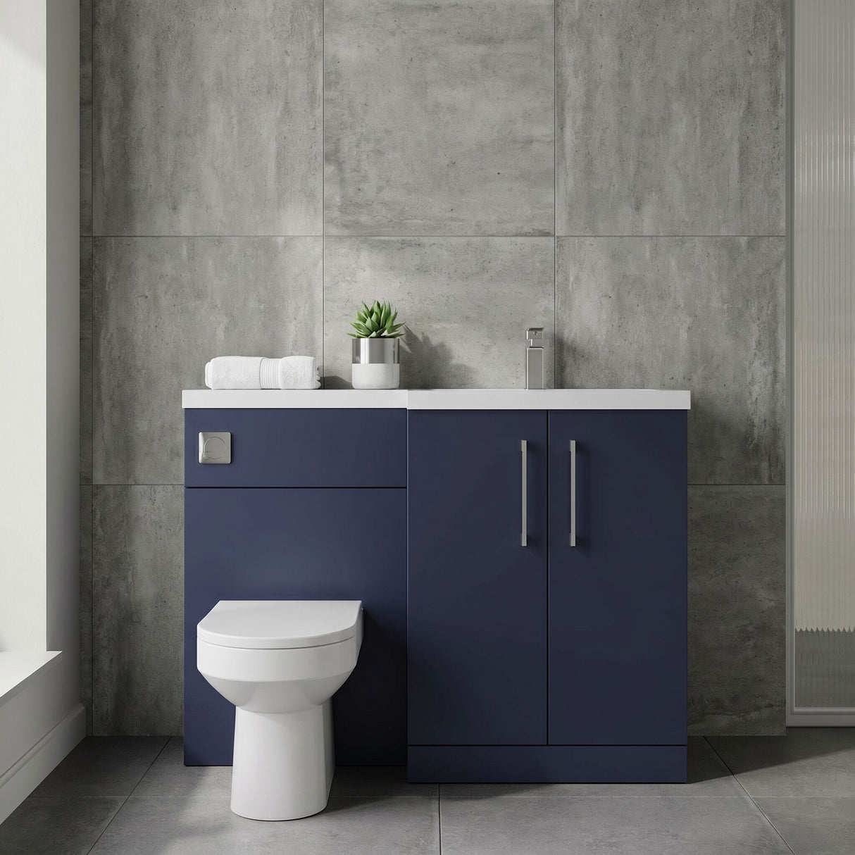[BFZLE010] Bramshall Vanity Unit Bundle, Choice of Orientation and Colour - Lifestyle 2