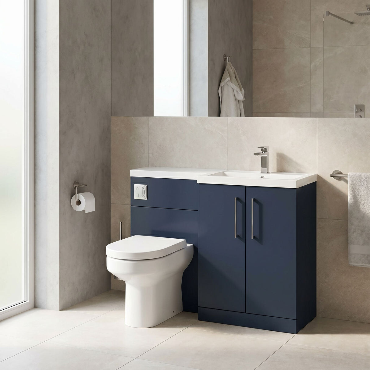 [BFZLE010] Bramshall Vanity Unit Bundle, Choice of Orientation and Colour - Lifestyle 3