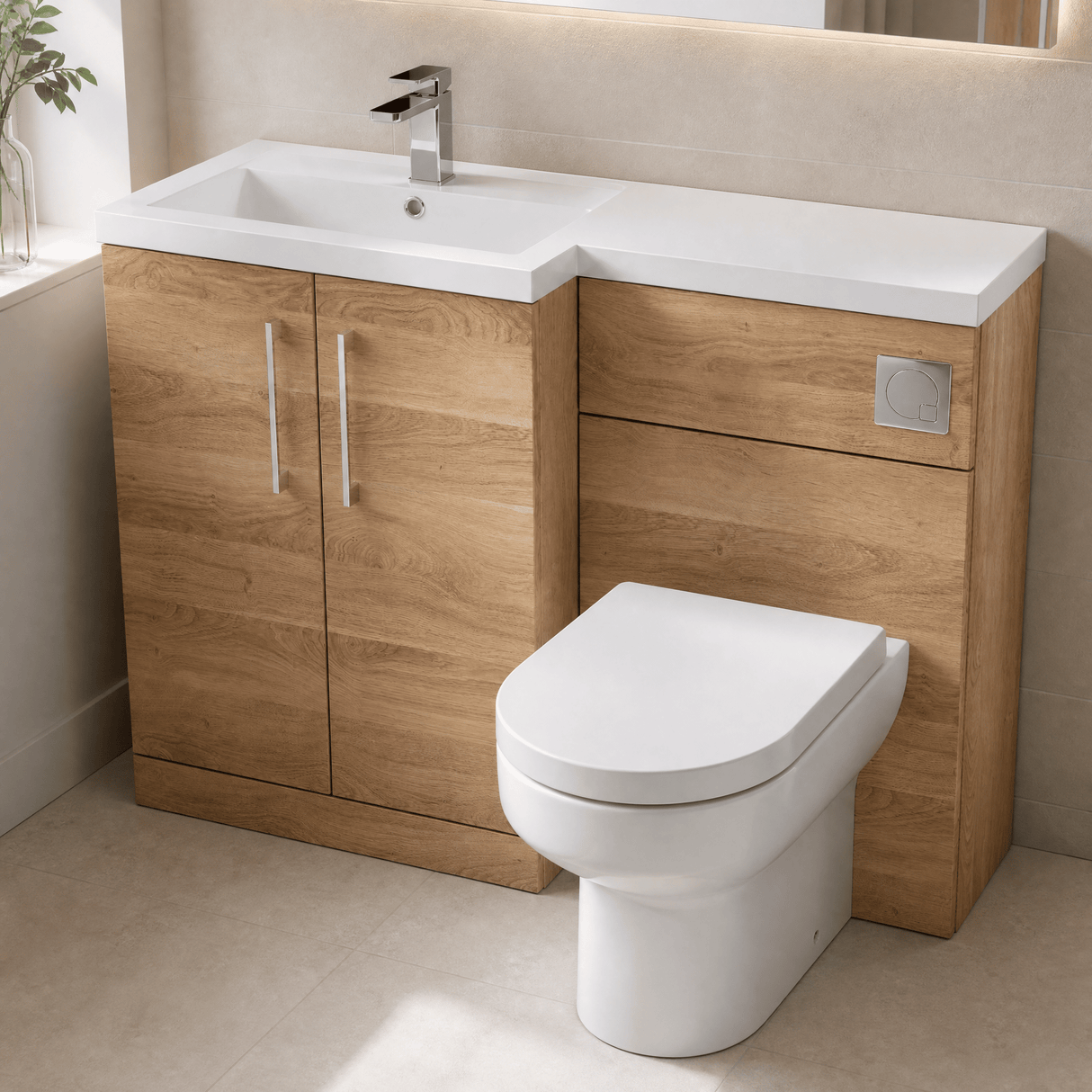 [BFZLE011] Bramshall Vanity Unit Bundle, Choice of Orientation and Colour - Lifestyle 2