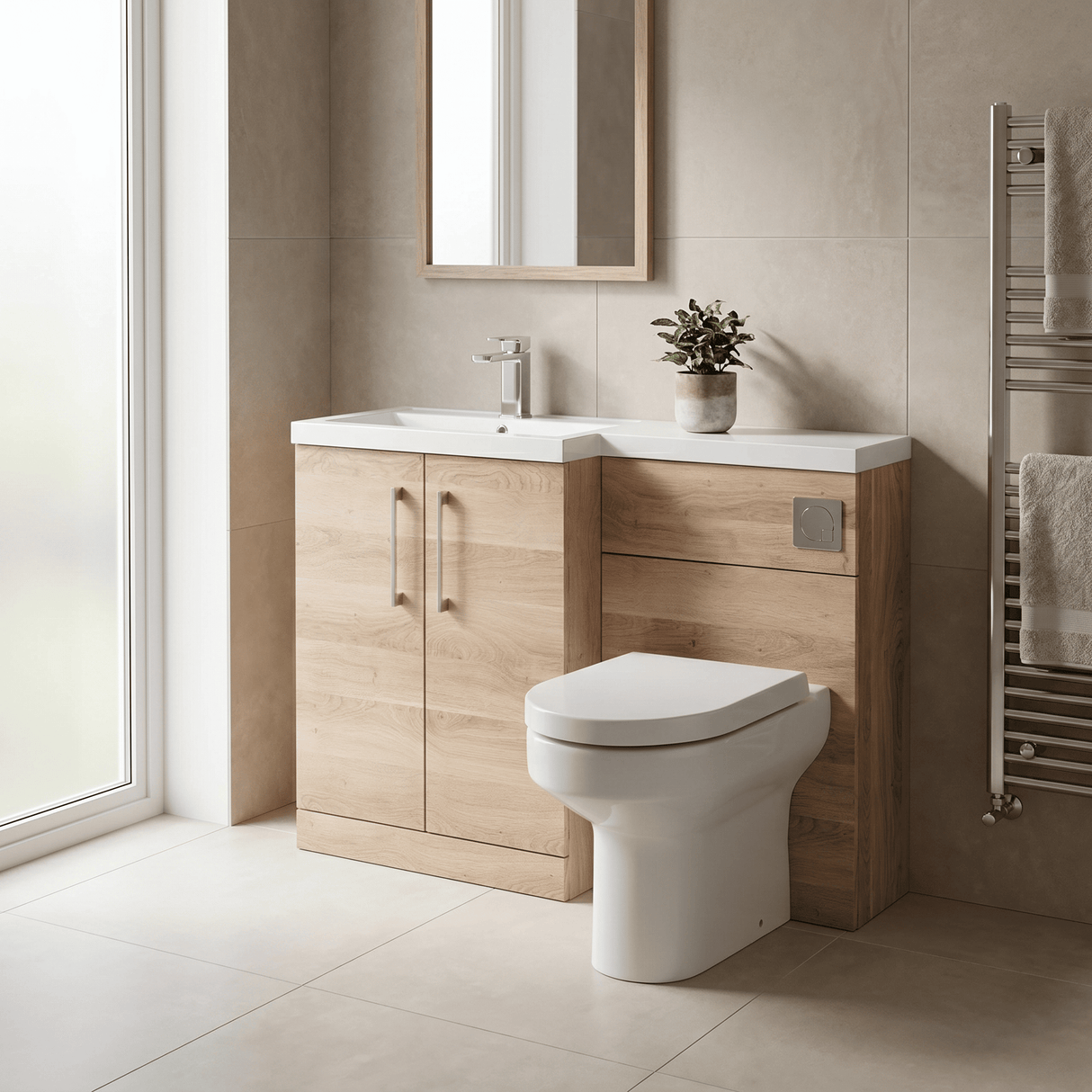 [BFZLE011] Bramshall Vanity Unit Bundle, Choice of Orientation and Colour - Lifestyle 3