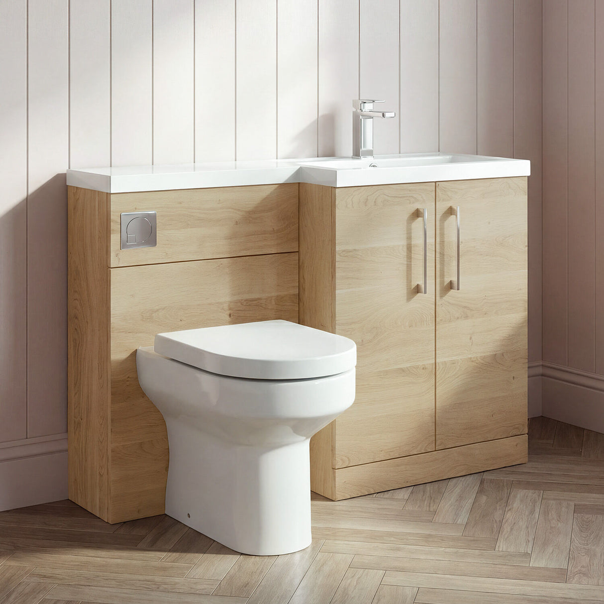 [BFZLE012] Bramshall Vanity Unit Bundle, Choice of Orientation and Colour - Silo