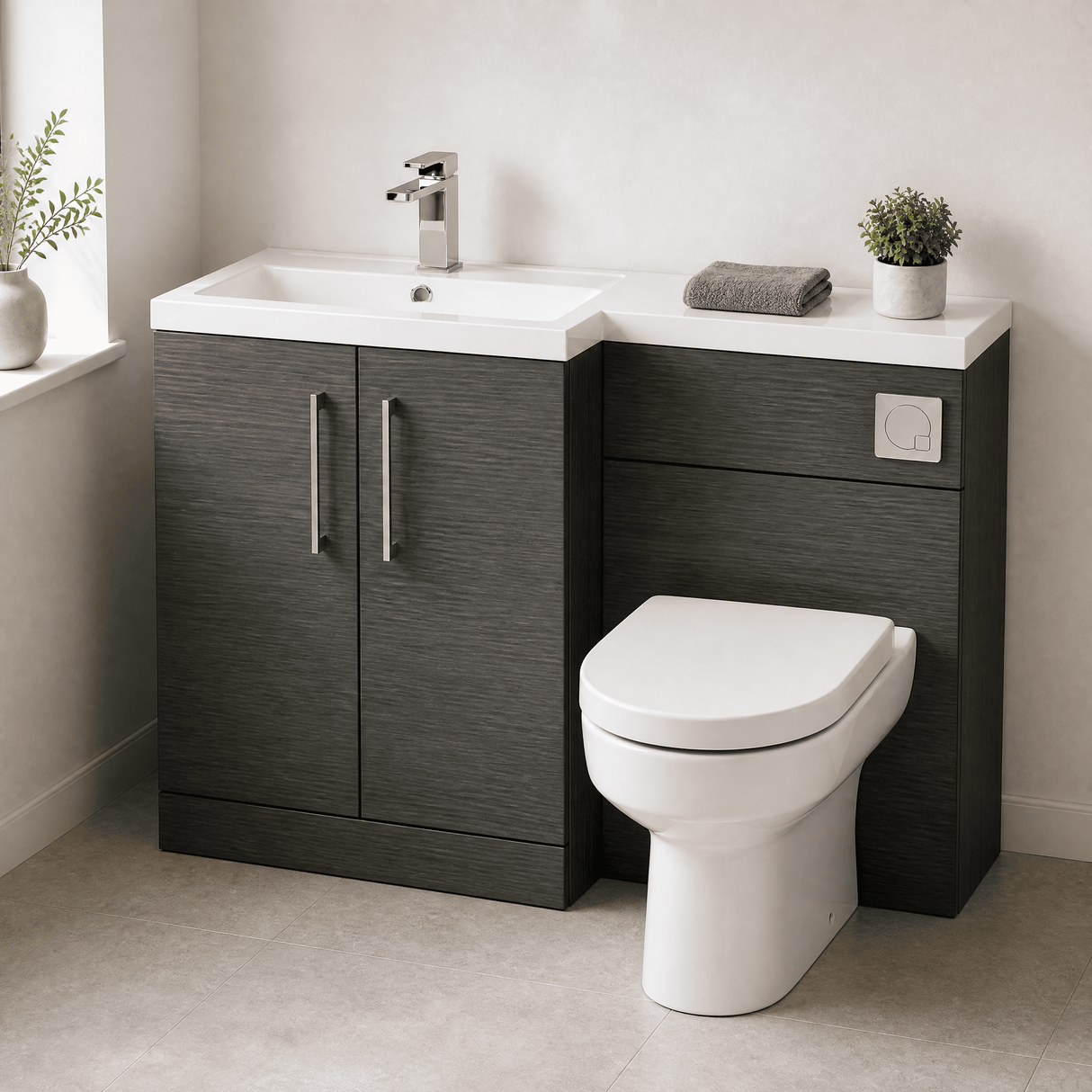 [BFZLE013] Bramshall Vanity Unit Bundle, Choice of Orientation and Colour - Lifestyle 3
