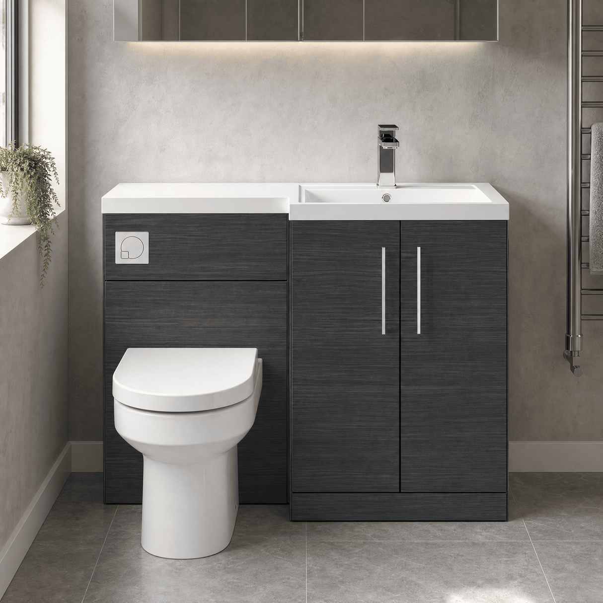 [BFZLE014] Bramshall Vanity Unit Bundle, Choice of Orientation and Colour - Lifestyle 1