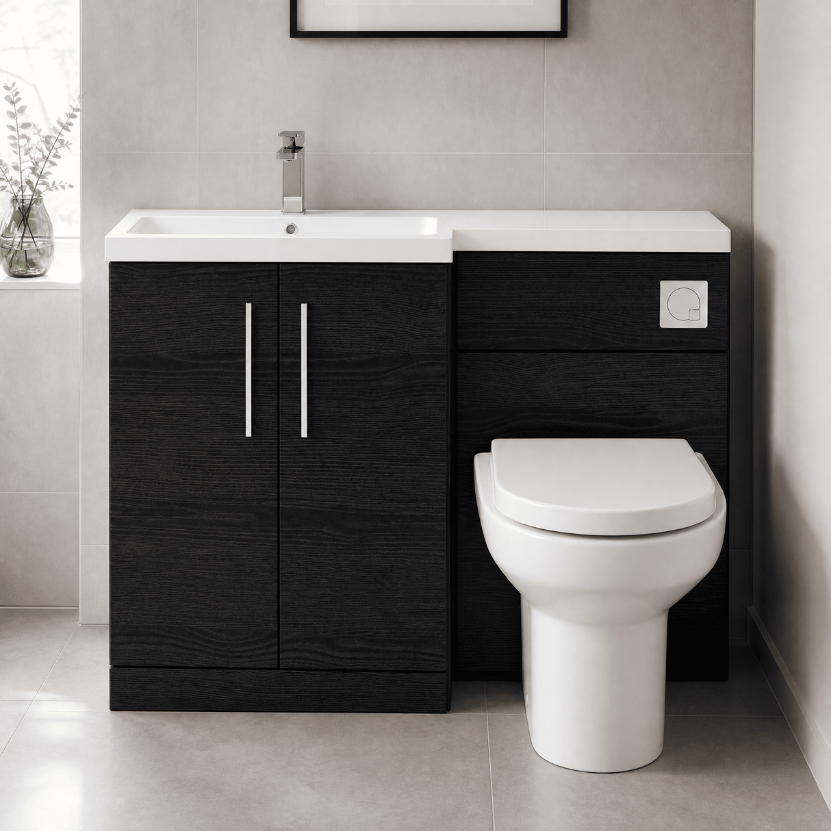 [BFZLE015] Bramshall Vanity Unit Bundle, Choice of Orientation and Colour - Lifestyle 1