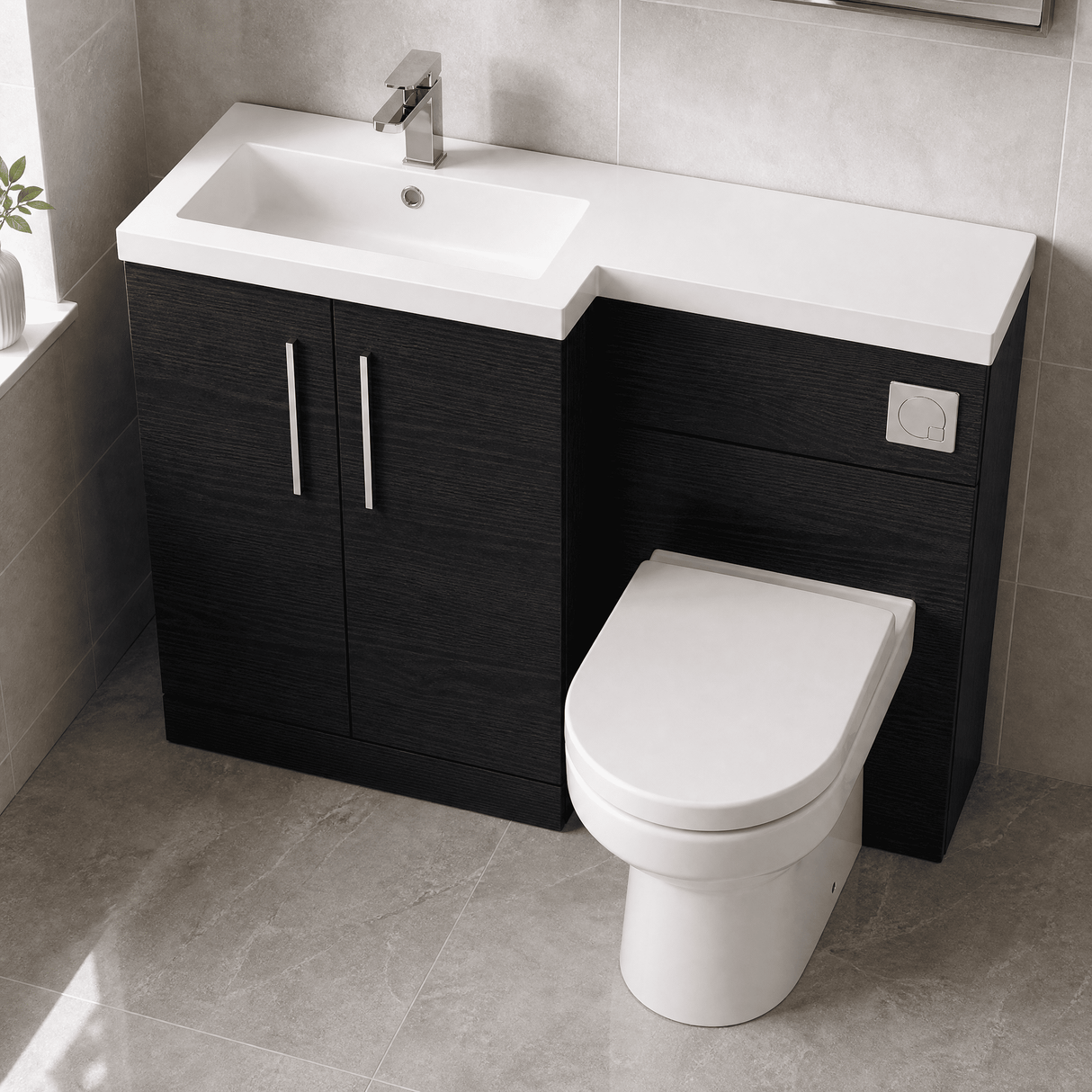 [BFZLE015] Bramshall Vanity Unit Bundle, Choice of Orientation and Colour - Lifestyle 2