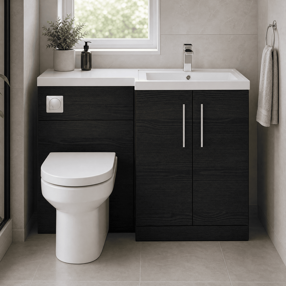 [BFZLE016] Bramshall Vanity Unit Bundle, Choice of Orientation and Colour - Lifestyle 1