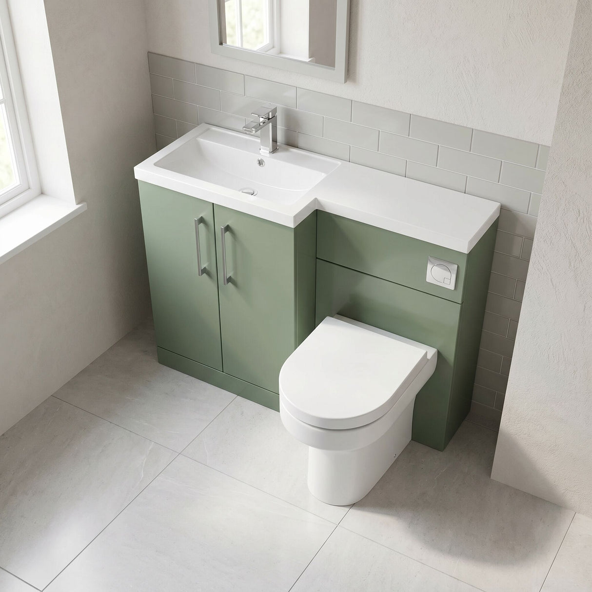 [BFZLE017] Bramshall Vanity Unit Bundle, Choice of Orientation and Colour - Lifestyle 2