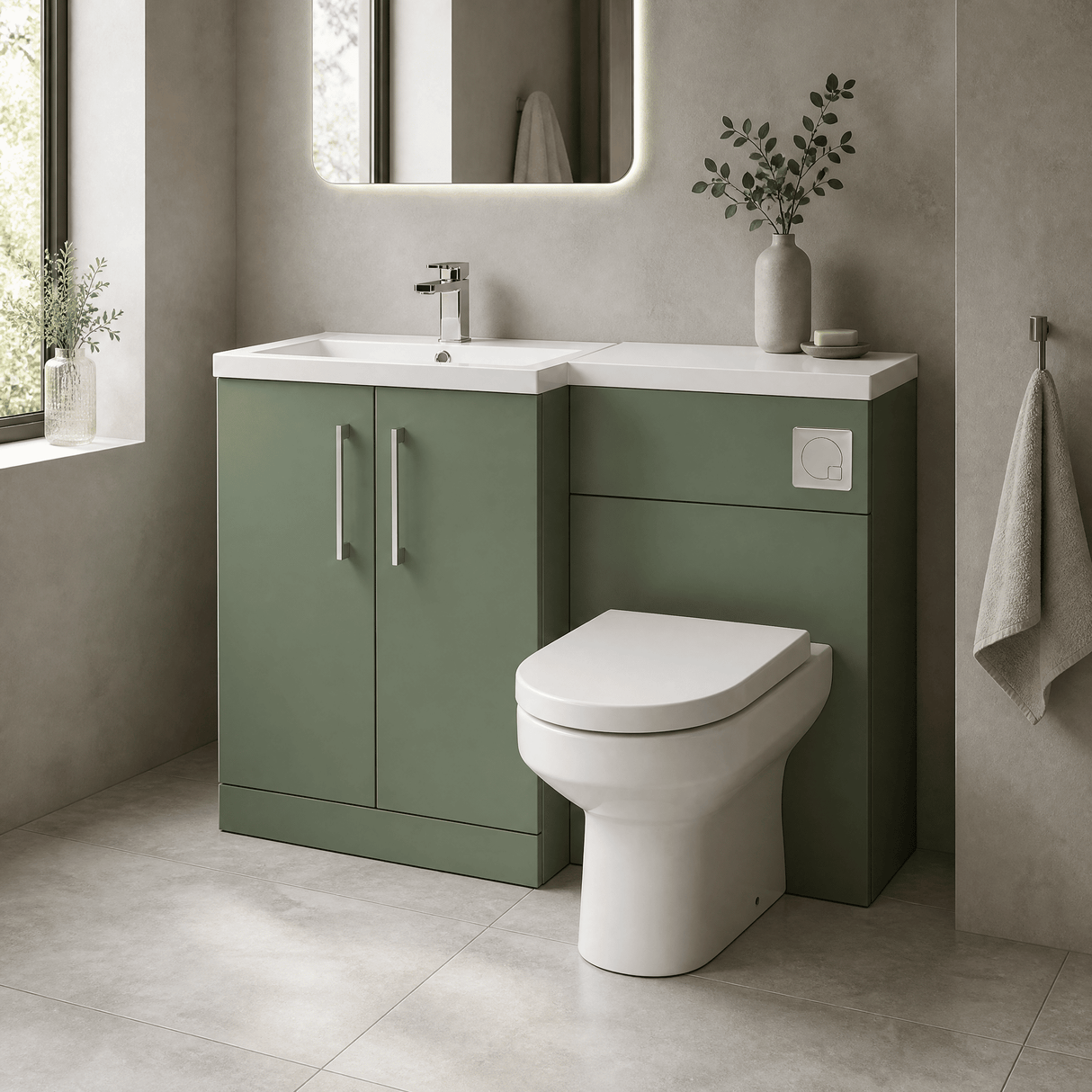 [BFZLE017] Bramshall Vanity Unit Bundle, Choice of Orientation and Colour - Lifestyle 3
