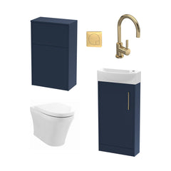 [BFZPW018] Winshill Floor Standing Cloakroom Bundle, Vanity, WC Unit, Toilet & Tap - Cutout