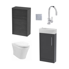 [BFZPW020] Winshill Floor Standing Cloakroom Bundle, Vanity, WC Unit, Toilet & Tap - Cutout