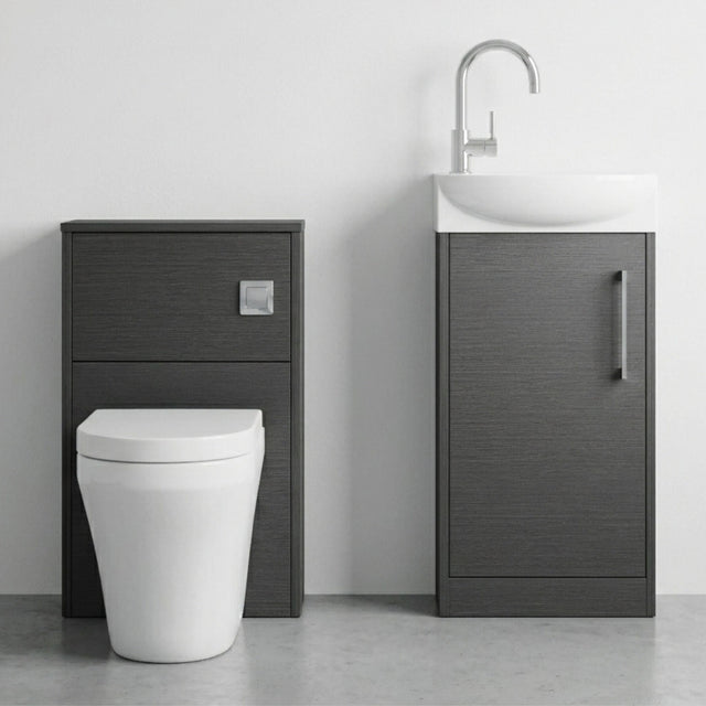 [BFZPW020] Winshill Floor Standing Cloakroom Bundle, Vanity, WC Unit, Toilet & Tap - Silo