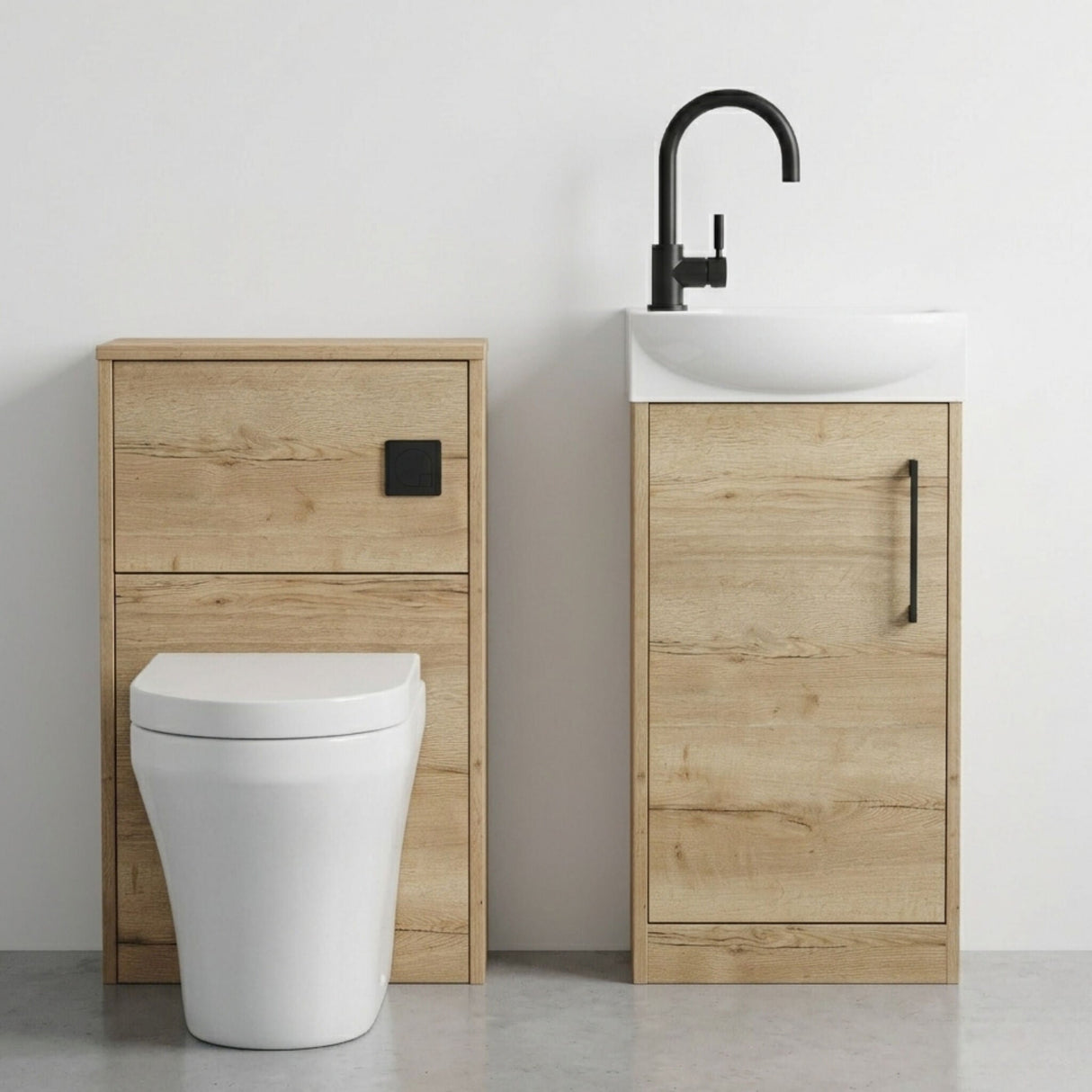[BFZPW022] Winshill Floor Standing Cloakroom Bundle, Vanity, WC Unit, Toilet & Tap - Silo