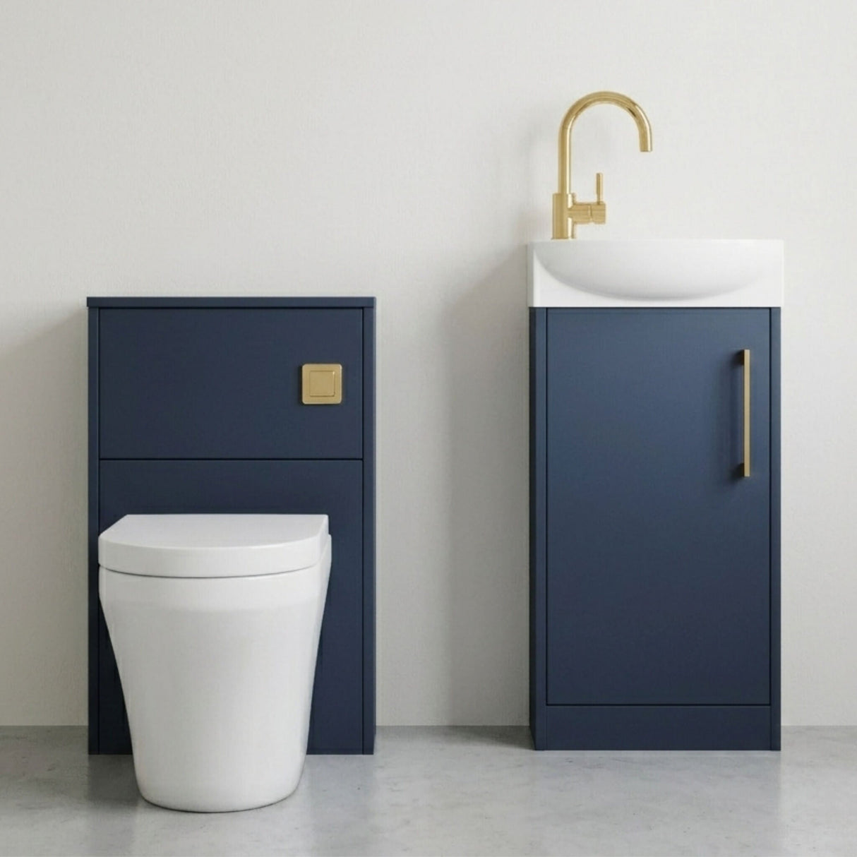 [BFZPW024] Winshill Floor Standing Cloakroom Bundle, Vanity, WC Unit, Toilet & Tap - Silo