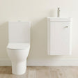 [BFZRC001] Flashbrook Wall Hung Cloakroom Set, Vanity Basin Unit, Toilet & Mono Basin Mixer Tap - Silo