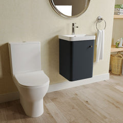 [BFZRC002] Flashbrook Wall Hung Cloakroom Set, Vanity Basin Unit, Toilet & Mono Basin Mixer Tap - Lifestyle 3