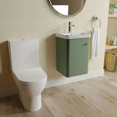 [BFZRC003] Flashbrook Wall Hung Cloakroom Set, Vanity Basin Unit, Toilet & Mono Basin Mixer Tap - Lifestyle 3