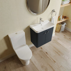 [BFZRC008] Flashbrook Wall Hung Cloakroom Set, Vanity Basin Unit, Toilet & Mono Basin Mixer Tap - Lifestyle 2