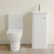 [BFZRC010] Flashbrook Floor Standing Cloakroom Set, Vanity Basin Unit, Toilet & Mini Mono Basin Mixer Tap - Silo
