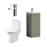 [BFZRC012] Flashbrook Floor Standing Cloakroom Set, Vanity Basin Unit, Toilet & Mini Mono Basin Mixer Tap - Cutout