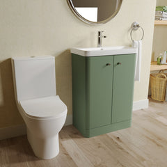 [BFZRC018] Flashbrook Floor Standing Cloakroom Set, Vanity Basin Unit, Toilet & Mini Mono Basin Mixer Tap - Lifestyle 3