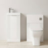 [BFZRE006] Belvide Floor Standing Cloakroom Suite, Vanity Basin Unit, WC Unit, Toilet & Tap - Silo