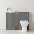 [BFZRE007] Belvide Floor Standing Cloakroom Suite, Vanity Basin Unit, WC Unit, Toilet & Tap - Silo