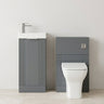 [BFZRE007] Belvide Floor Standing Cloakroom Suite, Vanity Basin Unit, WC Unit, Toilet & Tap - Silo