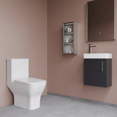 [BFZSA005] Freehay Wall Hung Cloakroom Set, Vanity Basin Unit, Toilet Pan, Cistern, Seat & Mini Basin Tap - Lifestyle 3