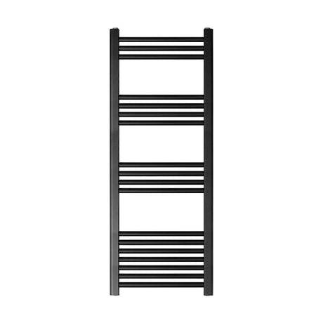 [BH412MB] Straight Heated Heated Towel Rail Radiator, 337W, 400 x 700mm, Matt Black - Cutout