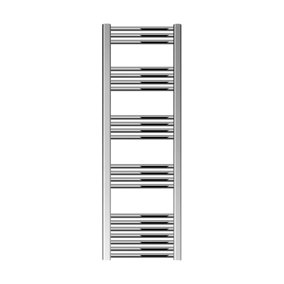 [BH414N] Yarnfield Straight Heated Rail Dual Fuel Towel Warmer, 400mm - Choice of Size and Colour - Cutout