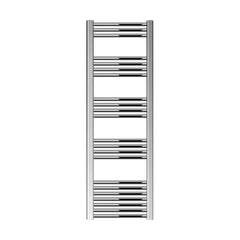 [BH414N] Yarnfield Straight Heated Rail Dual Fuel Towel Warmer, 400mm - Choice of Size and Colour - Cutout