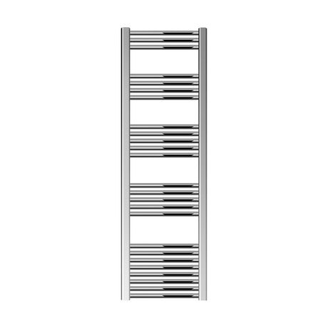 [BH416N] Straight Heated Heated Towel Rail Radiator, 337W, 400 x 700mm, Matt Black - Cutout