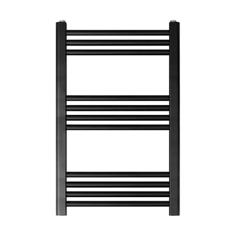[BH507MB] Yarnfield Straight Heated Rail Dual Fuel Towel Warmer, 500mm - Choice of Size and Colour - Cutout