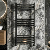 Straight Heated Rail Dual Fuel Towel Warmer, W: 500mm – Choice of Size & Finish