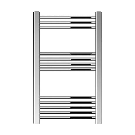 [BH508N] Yarnfield Straight Heated Rail Dual Fuel Towel Warmer, 500mm - Choice of Size and Colour - Cutout