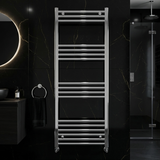 Straight Heated Rail Dual Fuel Towel Warmer, W: 500mm – Choice of Size & Finish