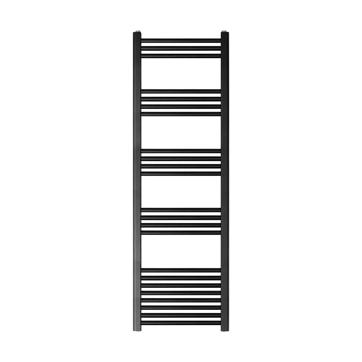 [BH515MB] Yarnfield Straight Heated Rail Dual Fuel Towel Warmer, 500mm - Choice of Size and Colour - Cutout