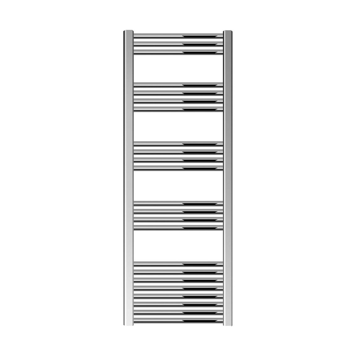 [BH515N] Yarnfield Straight Heated Rail Dual Fuel Towel Warmer, 500mm - Choice of Size and Colour - Cutout
