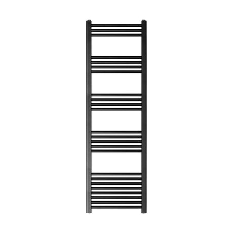 [BH516MB] Yarnfield Straight Heated Rail Dual Fuel Towel Warmer, 500mm - Choice of Size and Colour - Cutout