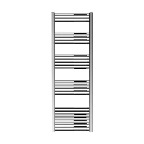 [BH516N] Yarnfield Straight Heated Rail Dual Fuel Towel Warmer, 500mm - Choice of Size and Colour - Cutout