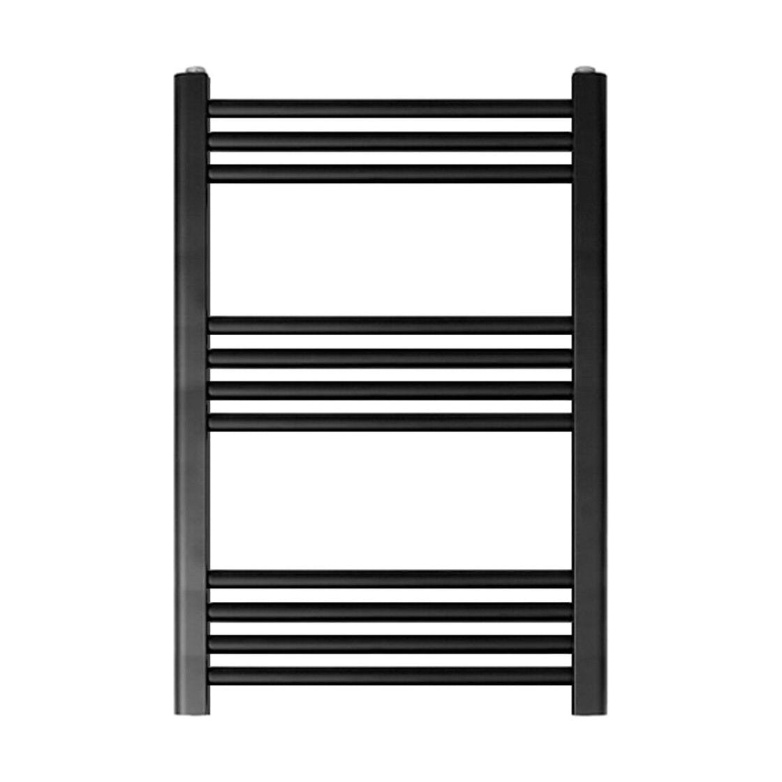 [BH607MB] Yarnfield Straight Heated Heated Towel Rail Radiator, 600mm - Choice of Size and Colour - Cutout