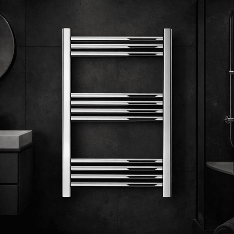 [BH607N] Yarnfield Straight Heated Heated Towel Rail Radiator, 600mm - Choice of Size and Colour - Silo