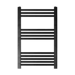 [BH608MB] Yarnfield Straight Heated Heated Towel Rail Radiator, 600mm - Choice of Size and Colour - Cutout