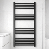 Straight Heated Heated Towel Rail Radiator, W: 600mm - Choice of Height and Finish